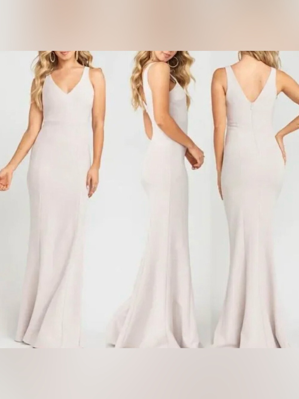 NWT Show Me Your Mumu Morgan Gown Blush Pink Maxi Dress Medium